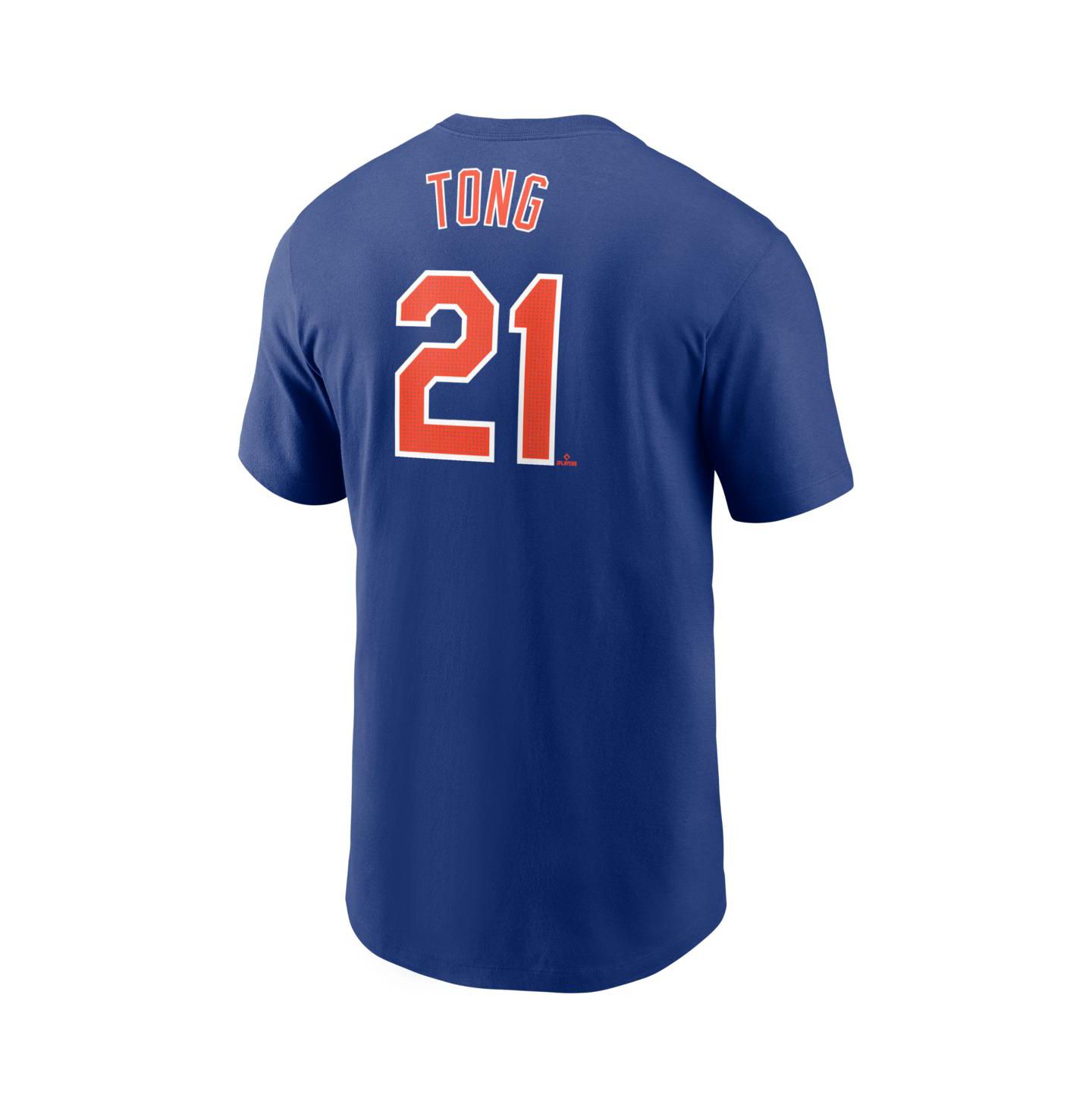 Мужская футболка Nike Jonah Tong Royal New York Mets Fuse Name & Number — фото 3