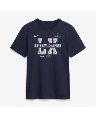 Men's College Navy Seattle Seahawks Super Bowl LX Champions Sacrifice T-Shirt