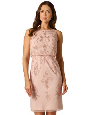 Women's Bead Detail Boat Neck Dress