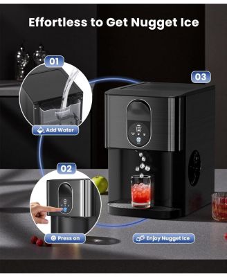 Countertop Nugget Ice Maker with Dispenser, 44 lbs. Daily Capacity
