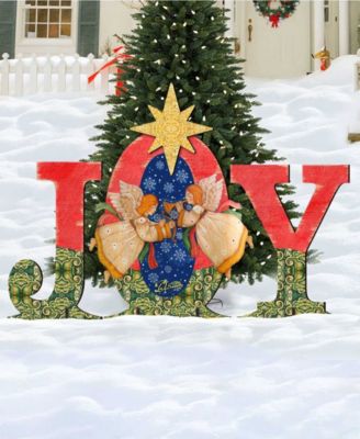 Joy Angels Wooden Outdoor Decoration