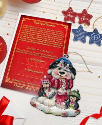 Christmas by Jamie Mills Price Holiday Wooden Ornaments, Set of 3