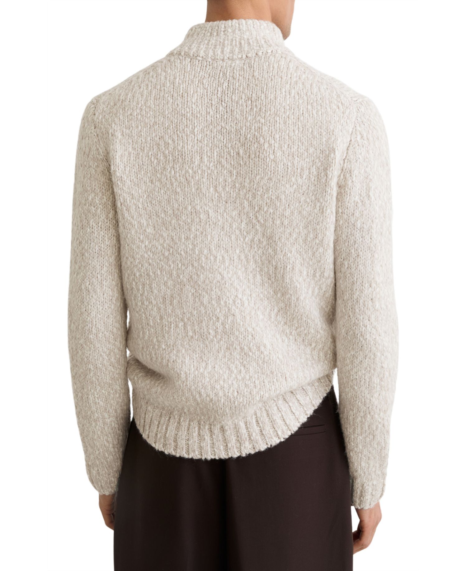 Men's Seb Marled Half-Zip Knitted Jumper with Wool