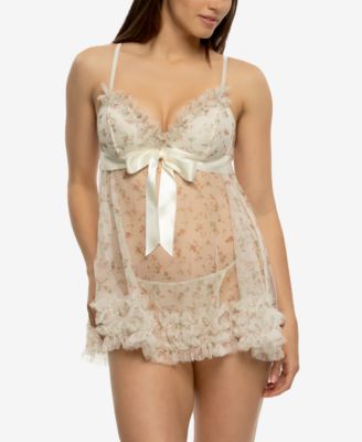 Women's Veil Luxe Underwire Babydoll Set 999554P