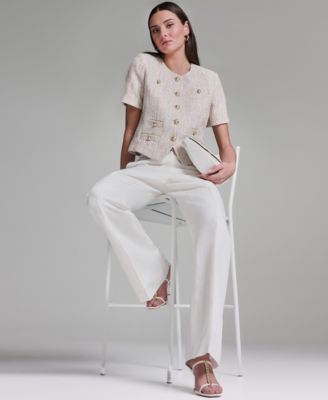 Women's Short-Sleeve Crewneck Jacket