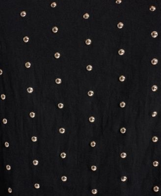 Women's Studded Scoop Neck Cami Top