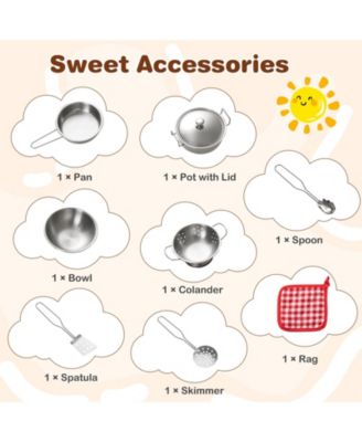 Outdoor Mud Kitchen Playset for Boys & Girls 3+ Years, Safe and Fun Pretend Toy