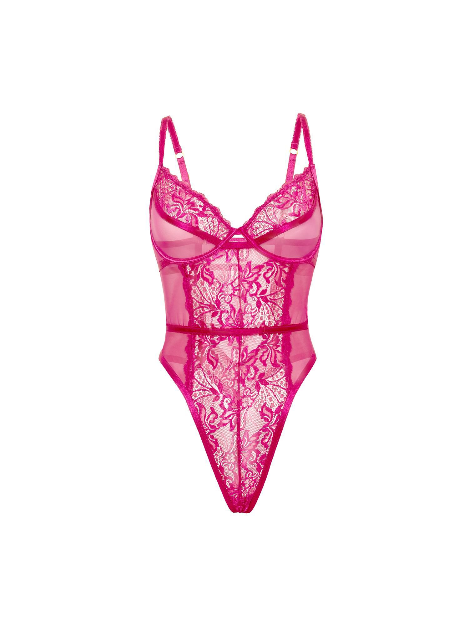Women's Julia Sheer Lace Teddy