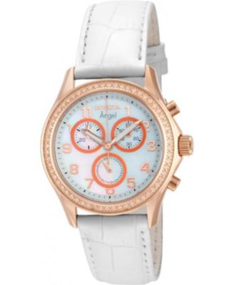 Women's 12991 Angel Quartz Mother of Pearl Dial Watch