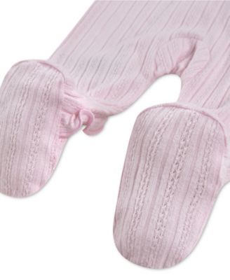 Baby Girls' Footed Pointelle Coverall