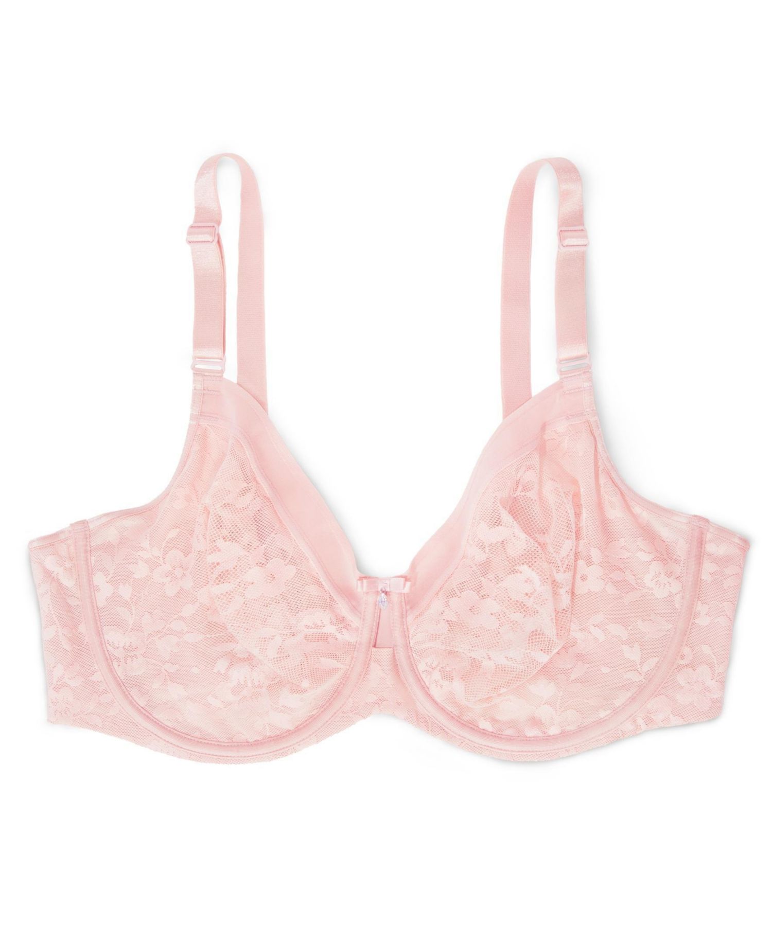 Women's No Show Lace Unlined Underwire Bra