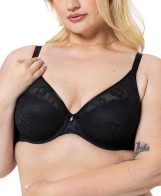 Women's No Show Lace Plunge T-Shirt Bra