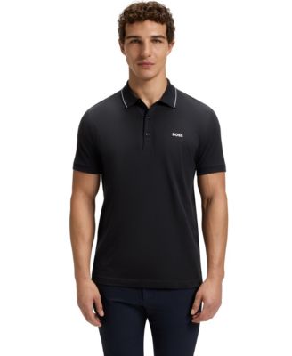 Men's Tonal Logo Slim-Fit Polo Shirt