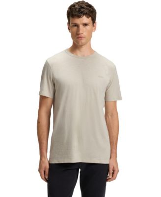 Men's Cotton Slub Logo Detail T-Shirt