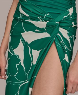 Donna Karan Women's Draped Side-Slit Sarong Skirt