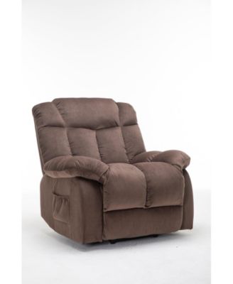 Power Lift Recliner Chair for Elderly- Heavy Duty and Safety Motion Reclining Mechanism-Fabric Sofa Living Room Chair,Light Camel