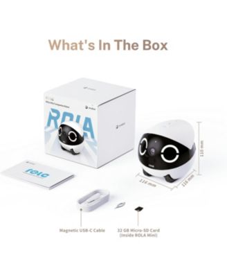 ROLA Mini Smart Companion Robot with 2K Camera, Two-Way Audio & Night Vision