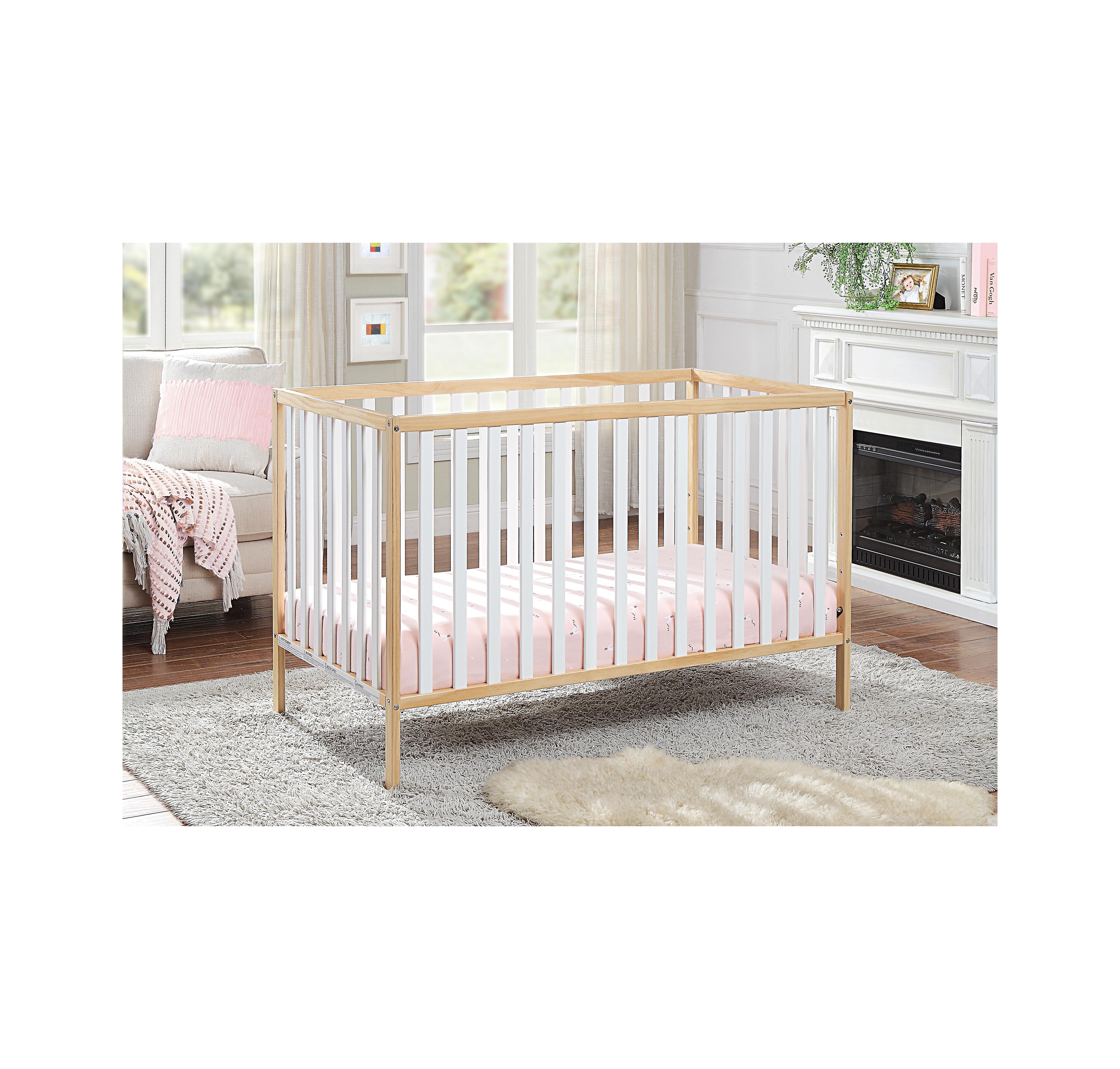 flynama 3 in 1 convertible island crib with modern classic design crisp clean lines and harmonious look for baby nursery