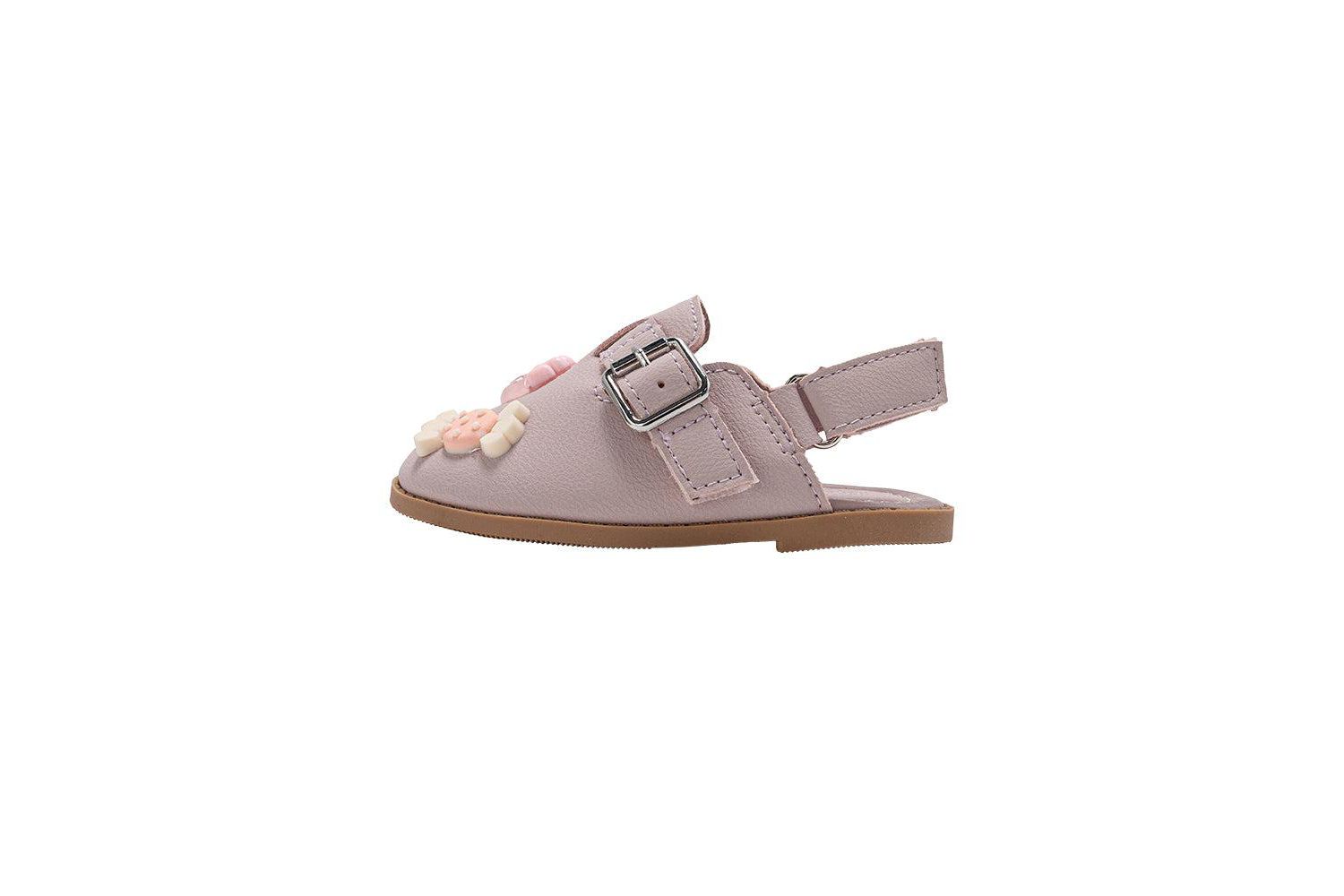 Little Girls Girl's Fashion Mule Sandals - Dressy Shoes with Playful Charm Details