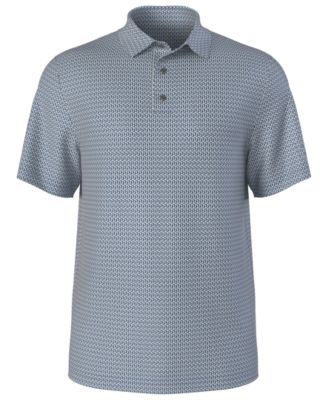 Men's Micro Print Golf Polo Shirt