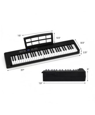 Key Foldable Piano Keyboard Full size Electronic Keyboard with MIDI and Split Function
