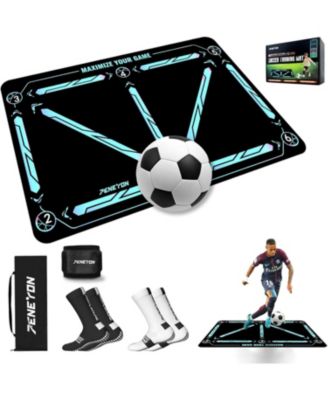 Soccer Training Mat with Ball Socks - Non-Slip Gear for Adults & Pros: Boost Speed, Strength & Coordination