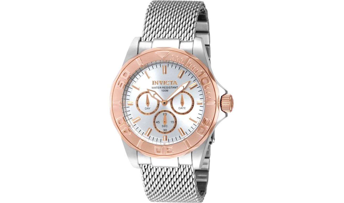 Мужские часы Invicta 13942 Pro Diver Quartz Dial, цвет: Серебряный — фото 1