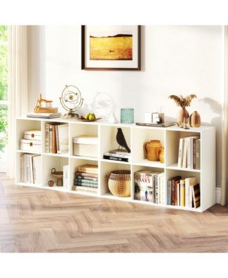 Modern 6-Cube Organizer Bookcase with Anti-Tip Hardware