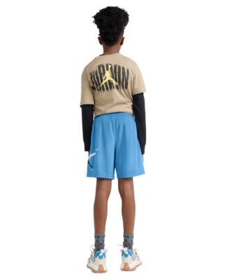 Boys' 8-20 Graphic Varsity-Style Mesh Shorts