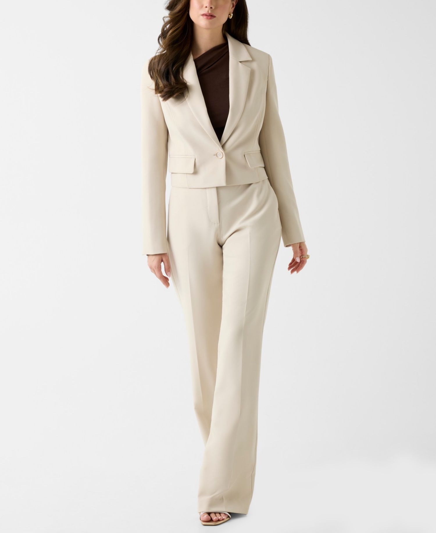 Women's Leila Belted Mid-Rise Pants