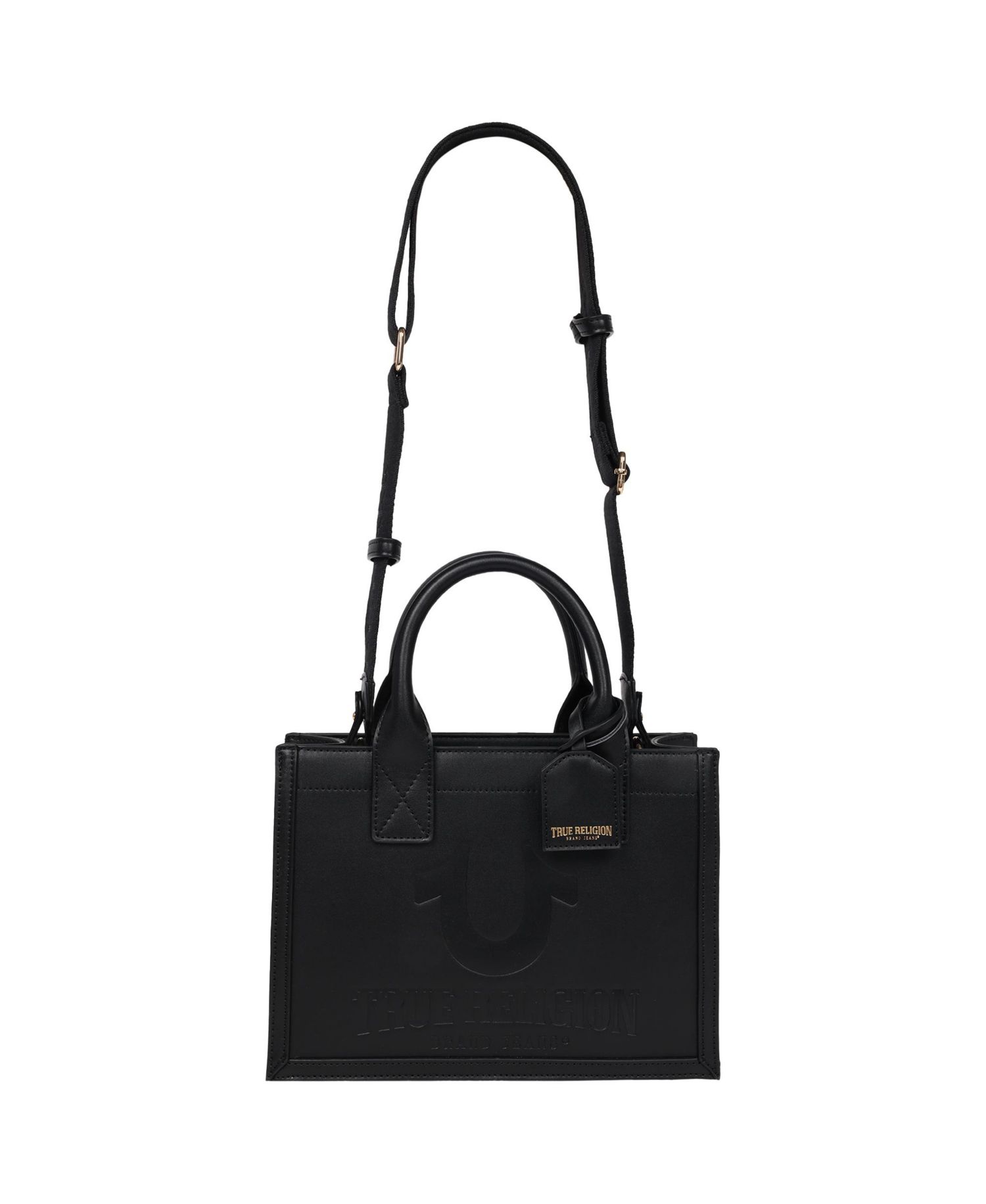 Debossed Logo Modern Tote with Removable Shoulder Strap