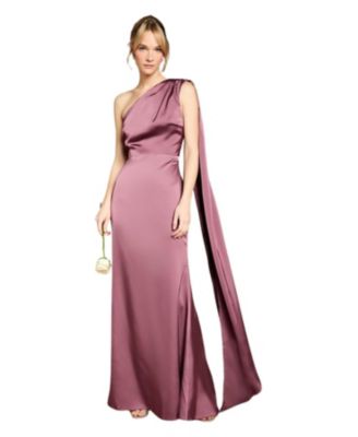 Women's One Shoulder Maxi Dress
