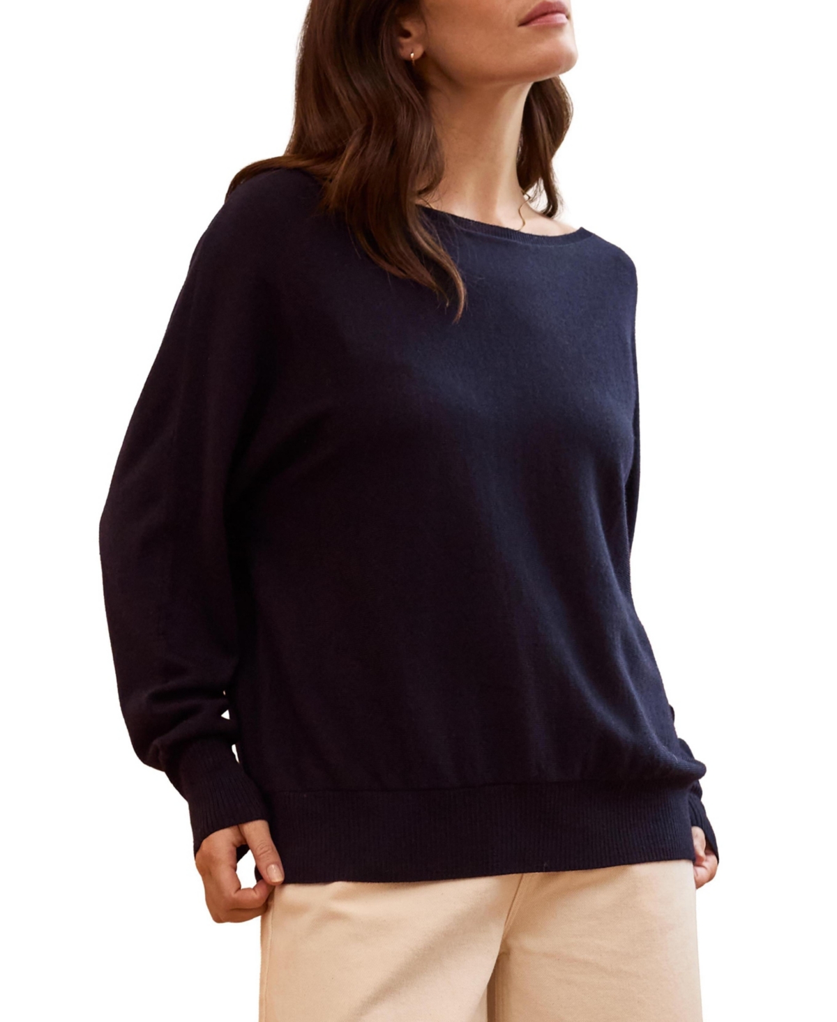 Celtic & Co. Women's Fine Knit Merino Relaxed Sweater