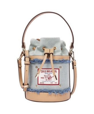Buddha Patch Frayed Bucket Bag
