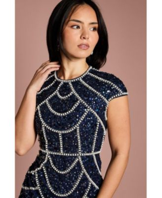 Women's Embellished Midi Dress