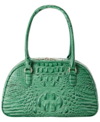 Angie Alden Road Medium Leather Dome Satchel Bag