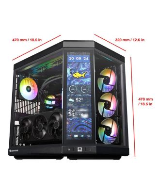 Y70TIBA7N5801 Liquid Cooled Gaming Desktop Computer, AMD Ryzen 7 9800X3D 4.7GHz, 32GB RAM, 2TB SSD, NVIDIA GeForce RTX 5080 16GB, Windows 11