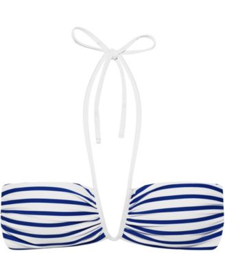 Women's Shirred Stripe Swim Top