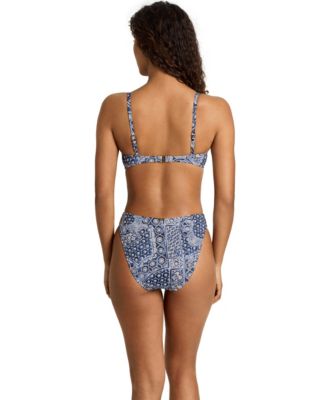 Women's Notch Printed Swim Top