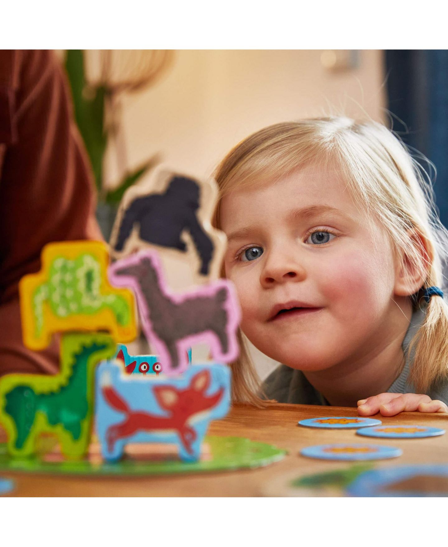 Детская настольная игра Haba Animal Upon Animal Junior 3-in-1 Stacking Board Game, Ages 2+ — фото 6