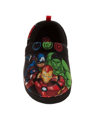 Toddler Marvel Avengers Dual Slippers Cozy Warm Soft Plush Indoor Wear Superhero Design Slip On