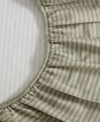 Twill Stripe Texture Microfiber 4-Pc. Sheet Set, King