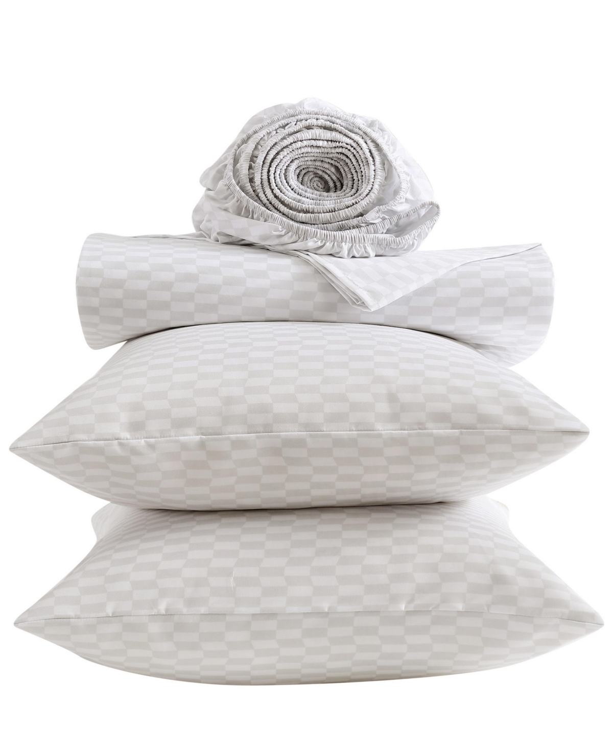 Kenneth Cole New York Wavy Checker Microfiber 4-Pc. Sheet Set