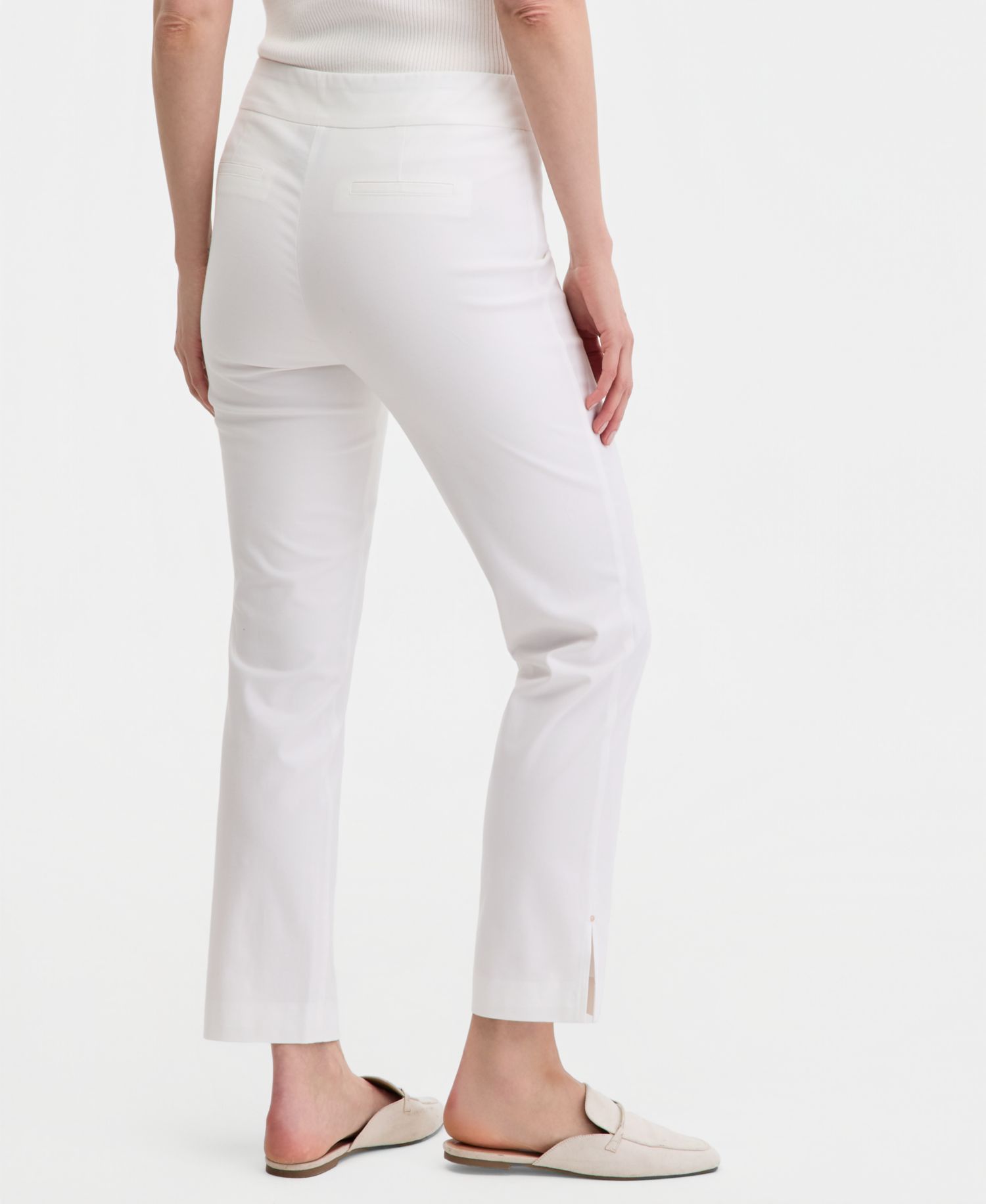 Women's Mid-Rise Straight-Leg Pull-on Pants