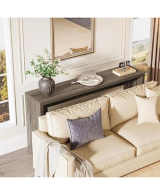 Media Console, 55-Inch Wooden Sofa Table with Storage for Entryway, Foyer, Hallway, Living Room