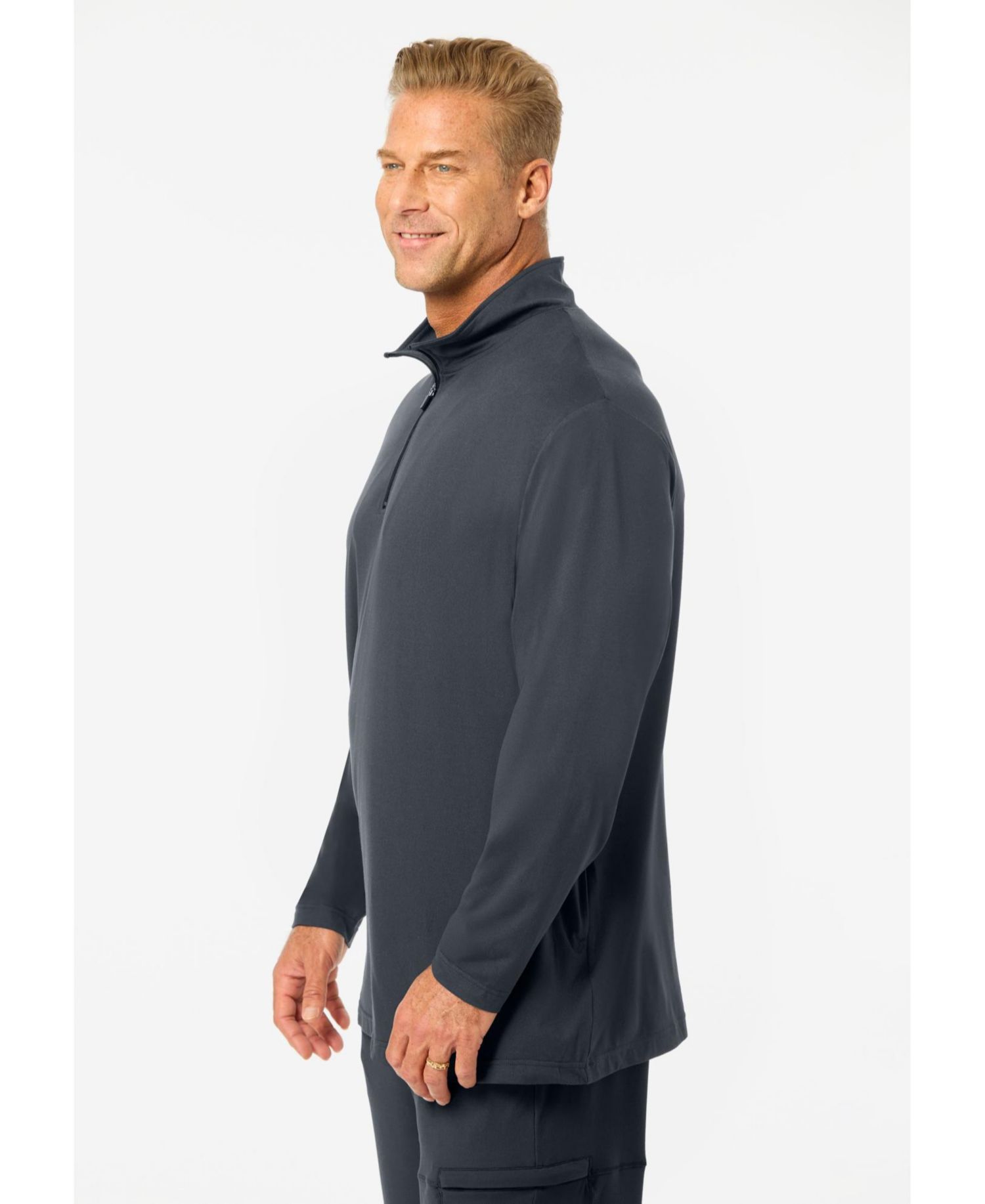 Men's Big and Tall SuperSoft Jersey 1/4 Zip Pullover