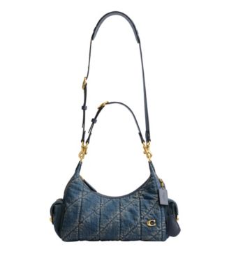 Juliet Soft Quilted Denim Medium Shoulder Bag