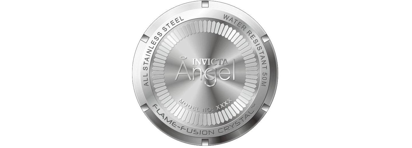 Женские часы Invicta 0459 Angel Quartz Champagne Dial, цвет: Золотой — фото 3
