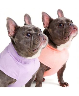 Aronkl Uv Protection Spf 30 Breathable Quick Dry Dog T Shirt - Purple peach