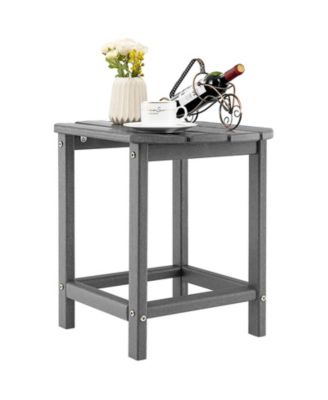 Outdoor Weather Resistant Side Table for Patio and Garden